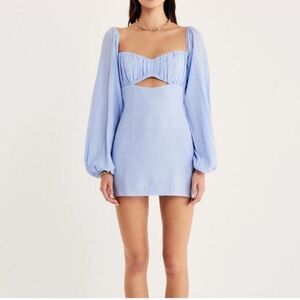 Free People x RUMER‎ Camille Mini Dress Blue Small NWT